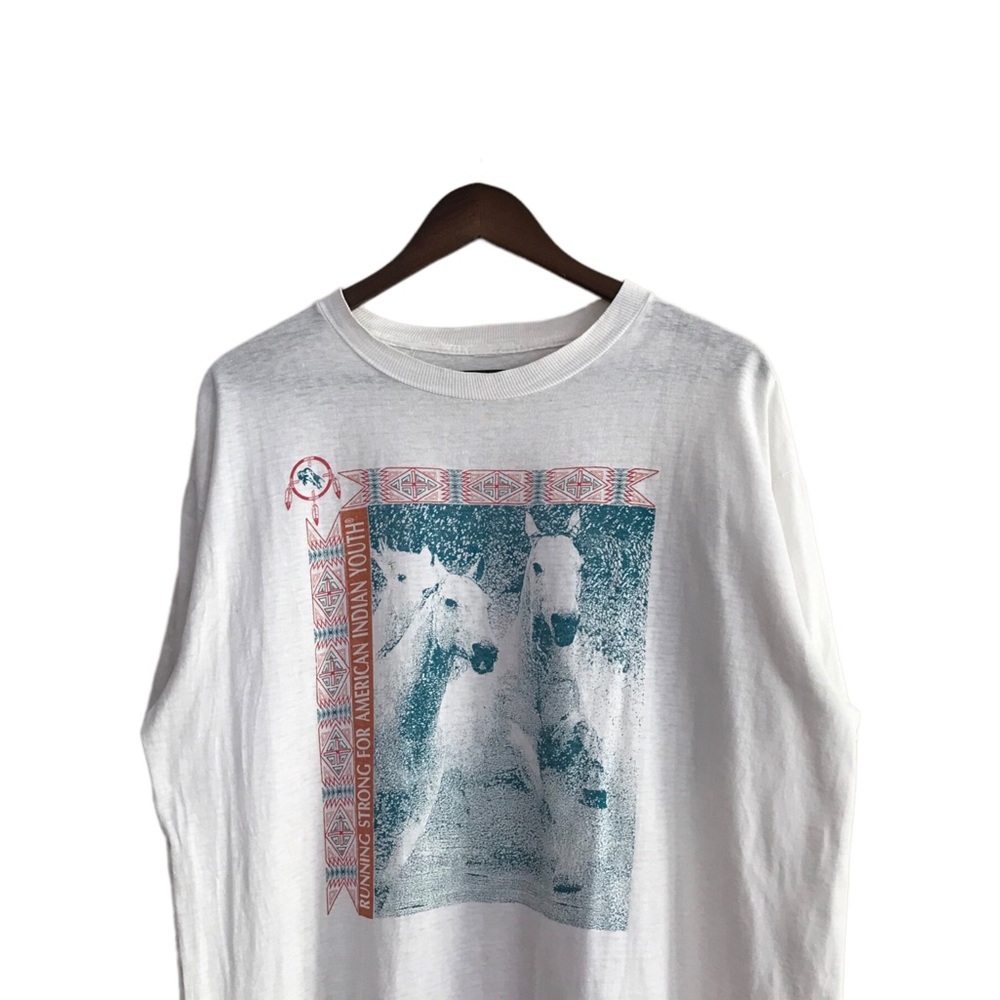 Vintage 90s Running for American Indian Youth Nature Tee